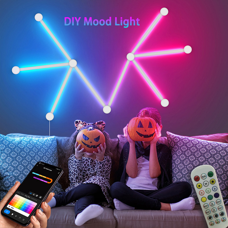 Lighting Decor Room - Smart RGB Wall Lamp, Bluetooth APP