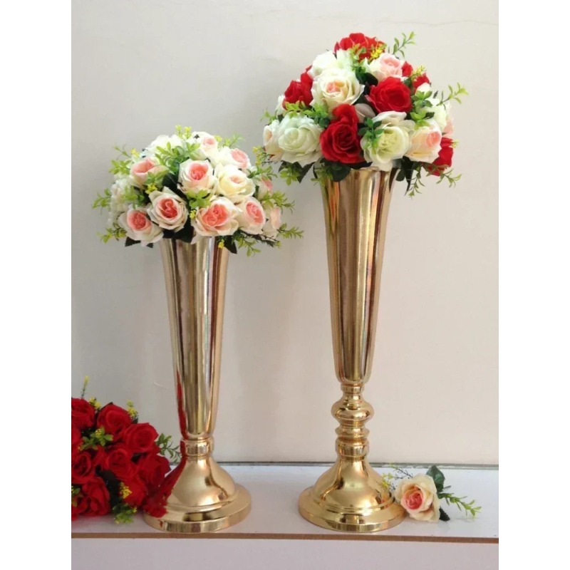 Home Decor Lighting Manufacturer - Electroplated Light Luxury Metal Vase Home