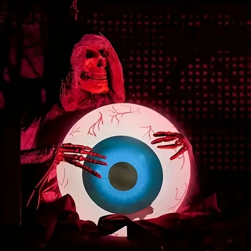 Lighting Decor For House - Halloween Inflatable Eyeballs LED Remote Control
