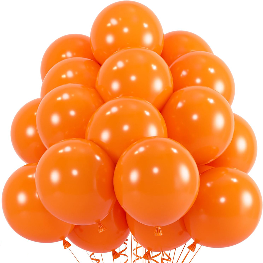 Orange Lighting Decor - 10/12inch 10/30/50pcs Orange Latex Balloons Orange