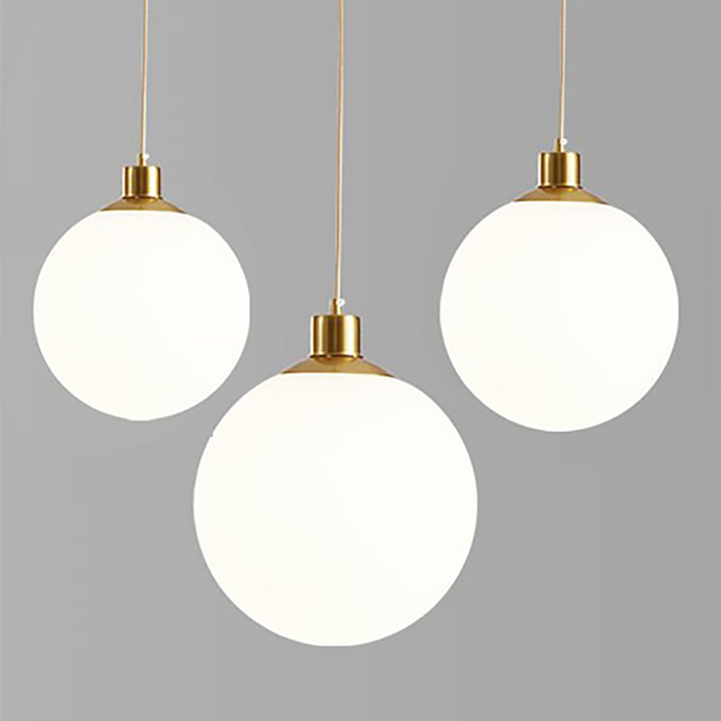 Restaurant Lighting Decoration - Glass ball chandelier restaurant bar bedside