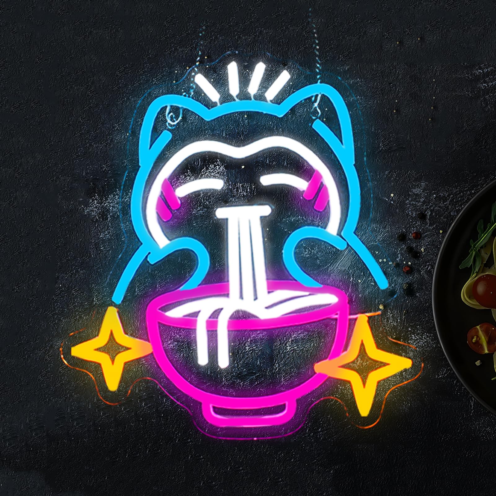 LED Ramen Neon Light - Cute Be - Restaurant Lighting Decoration ulasan dan harga