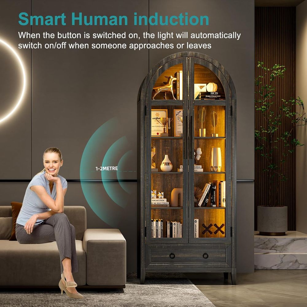 73 Arched Glass Display Cabine - Lighting & Home Decor Studio ulasan dan harga