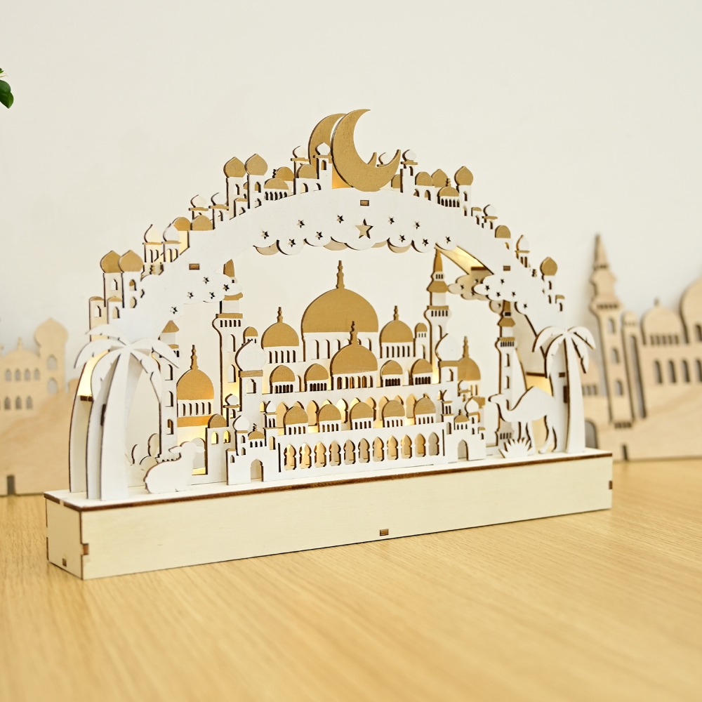 New Wooden LED Moon & Bridge L - Lighting Decor Woodbridge ulasan dan harga