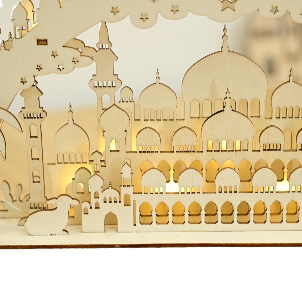 New Wooden LED Moon & Bridge L - Lighting Decor Woodbridge ulasan dan harga
