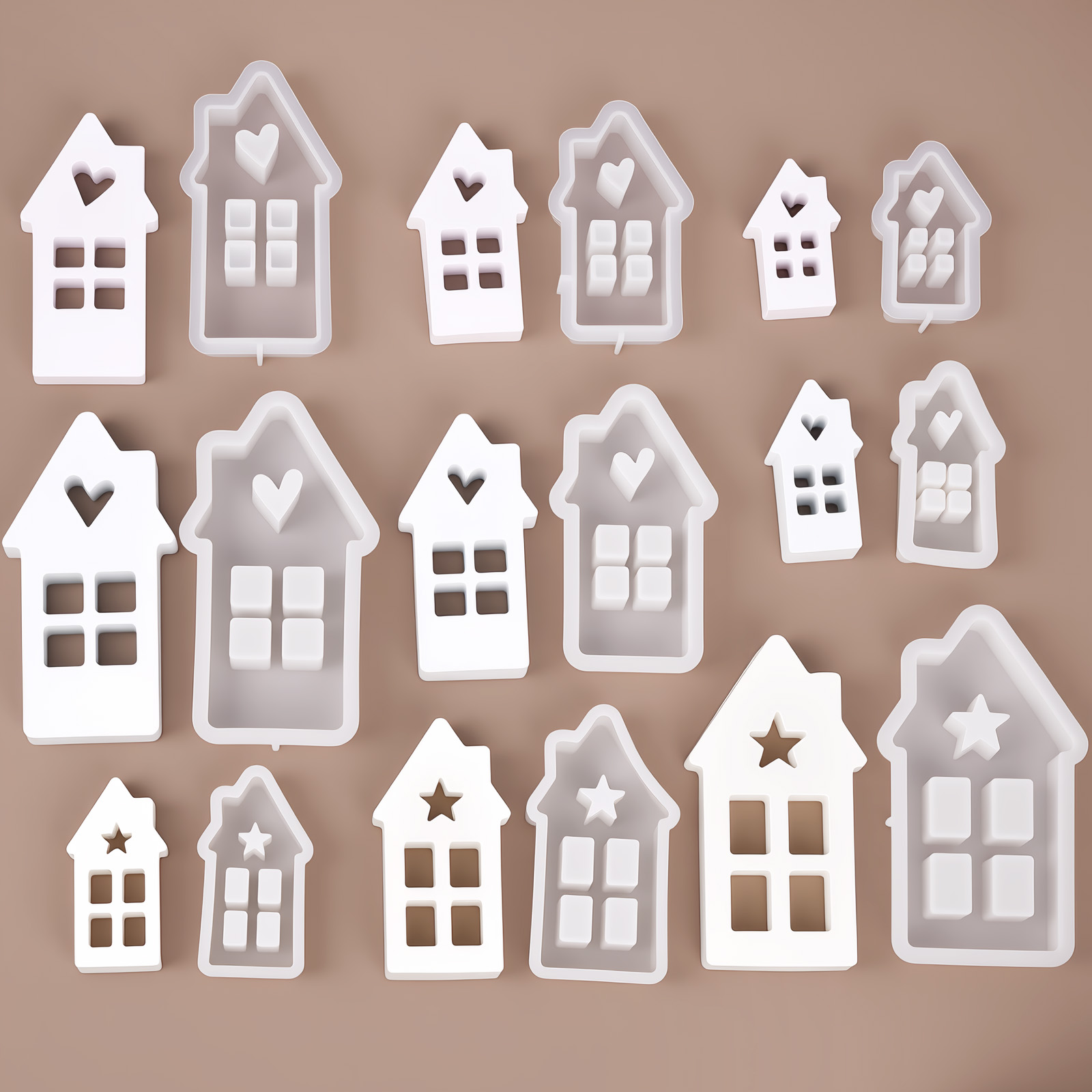 Star Heart House Silicone Mold - Lighting Decor For House ulasan dan harga