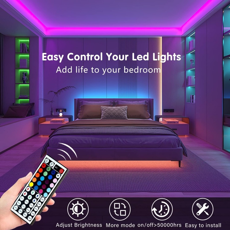 DC 5V USB LED Strip Lights APP - Lighting Decor Room ulasan dan harga