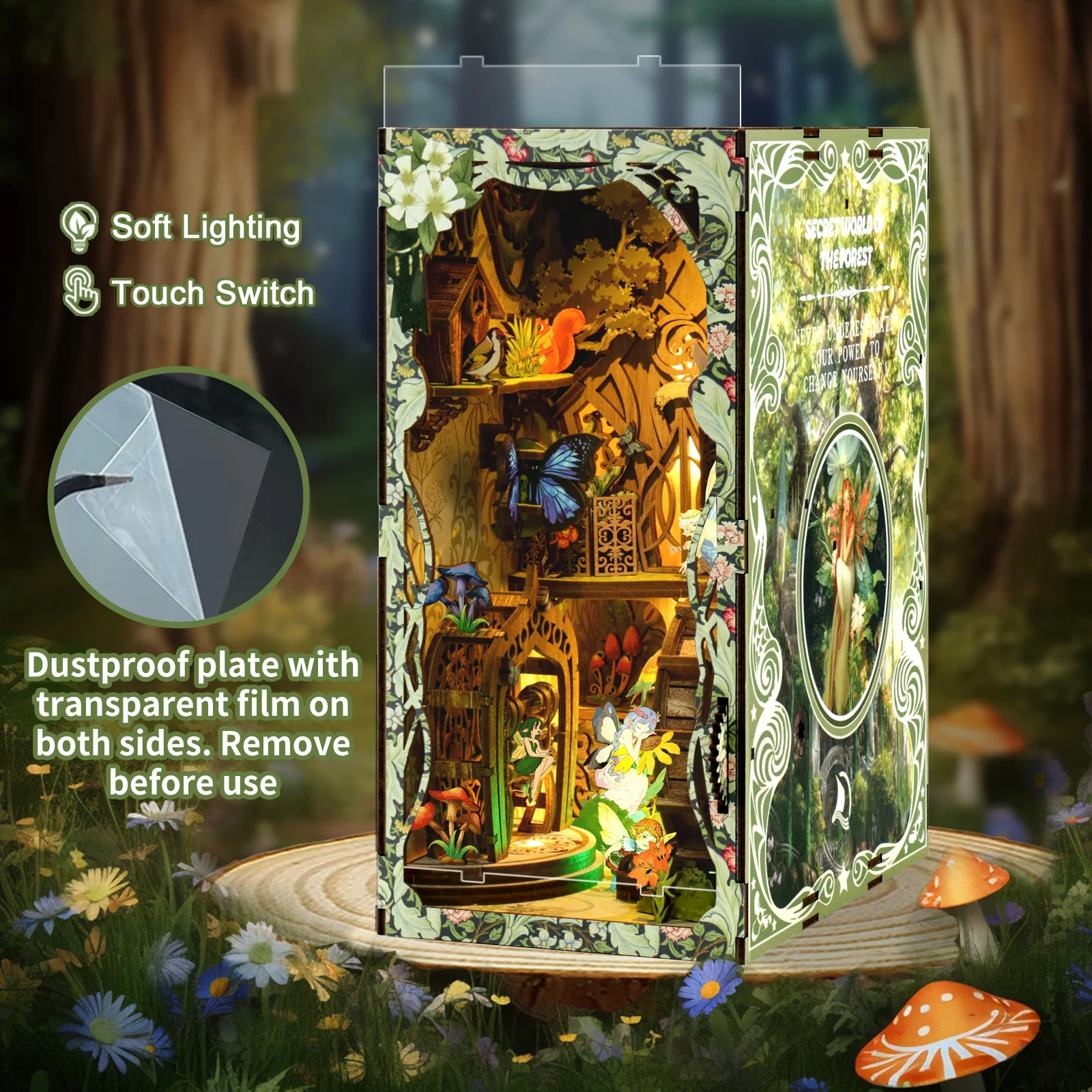 Cool DIY Book Nook Miniature H - Lighting Decor For House ulasan dan harga