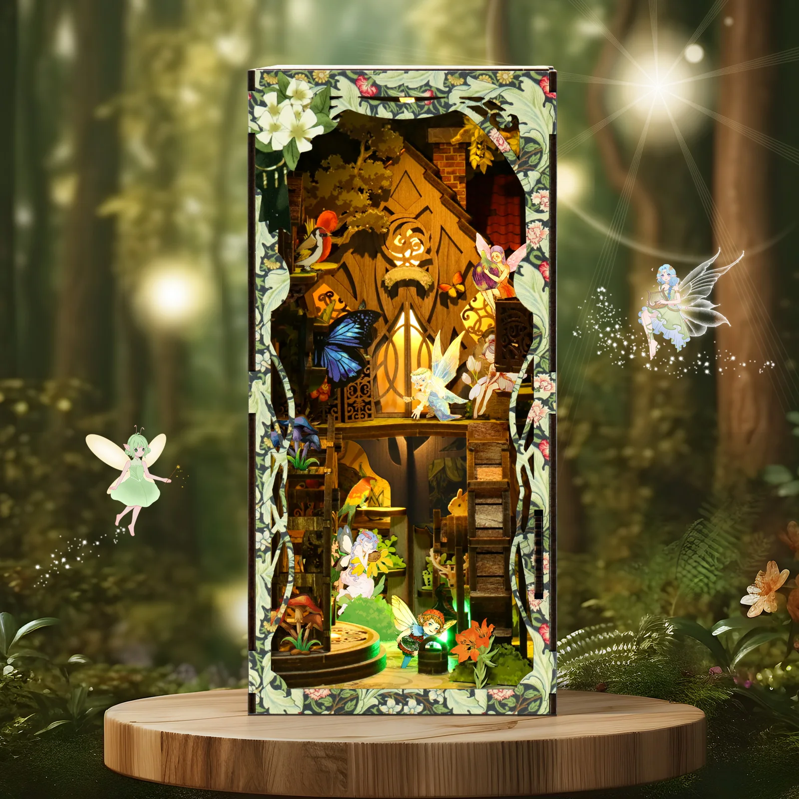 Cool DIY Book Nook Miniature H - Lighting Decor For House ulasan dan harga