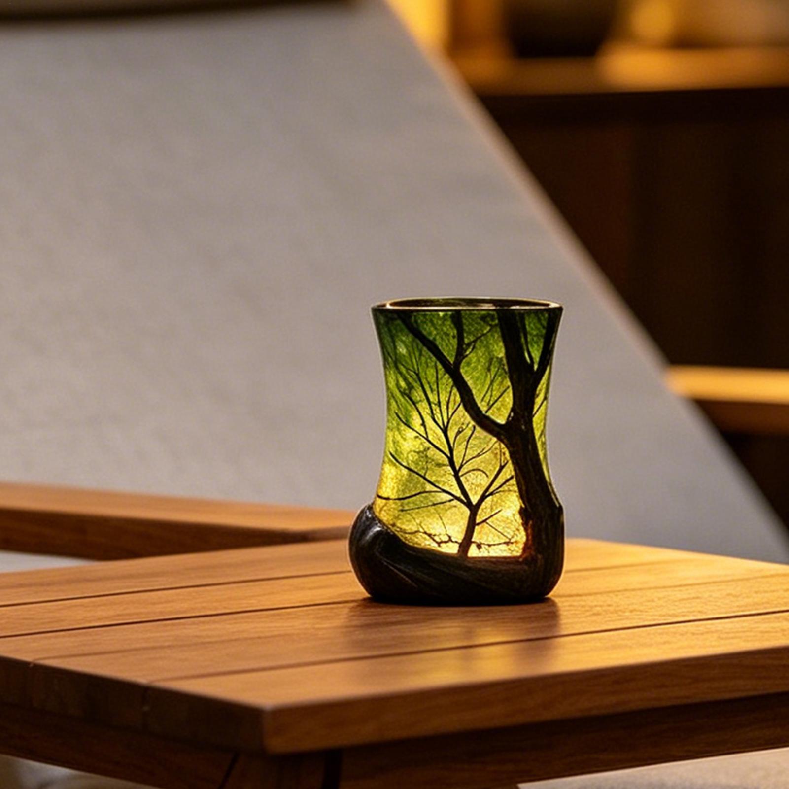 Bedside Table Lamp Forest Nigh - Lighting Decor Room ulasan dan harga