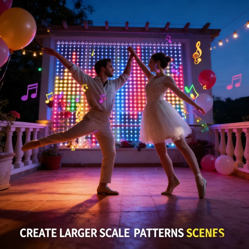 Smart 400LED Curtain Lights, M - Lighting Decor For Wedding ulasan dan harga