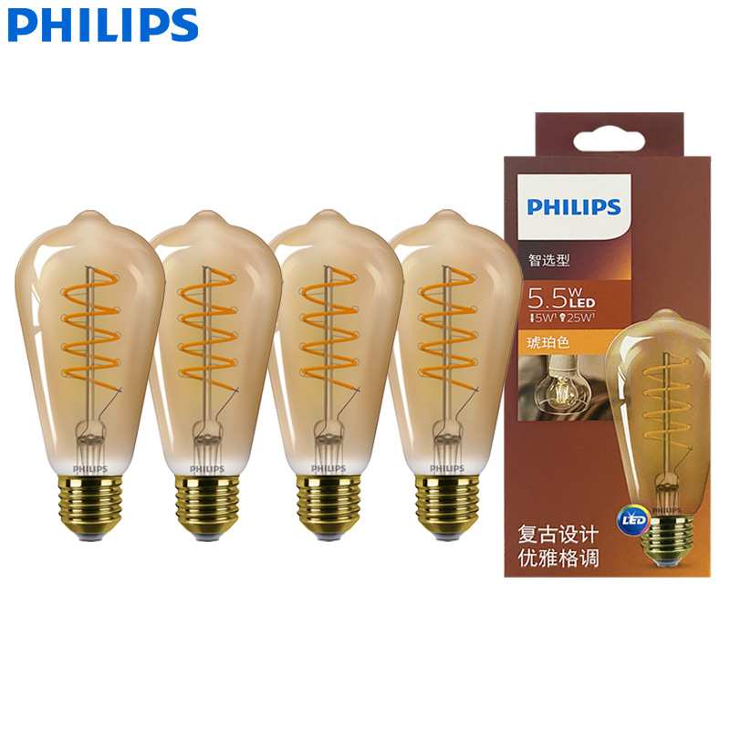 Philips LED ST64 E27 Decorativ - Philips Bulb Led Classic ulasan dan harga