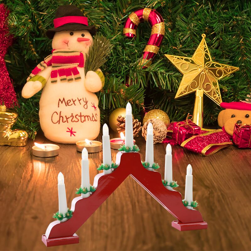 Christmas wooden candle arch l - Lighting Decor Woodbridge ulasan dan harga