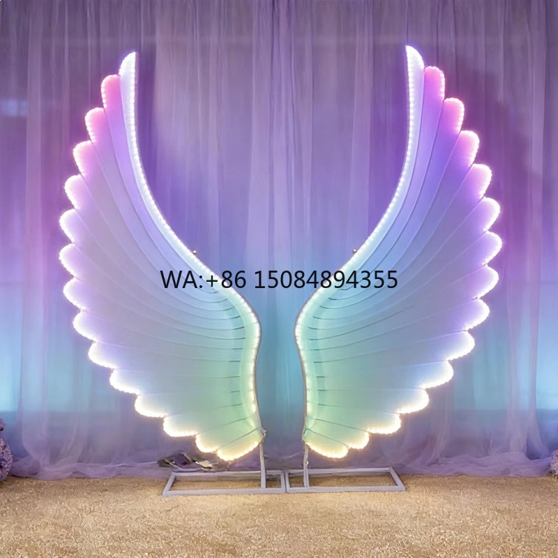 Glowing Angel Wings Light Prop - Lighting Decor For Wedding ulasan dan harga