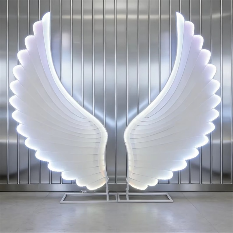 Glowing Angel Wings Light Prop - Lighting Decor For Wedding ulasan dan harga