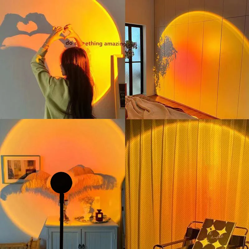 Sunset Lamp Night Light Multi  - Sunset Lamp Projection ulasan dan harga