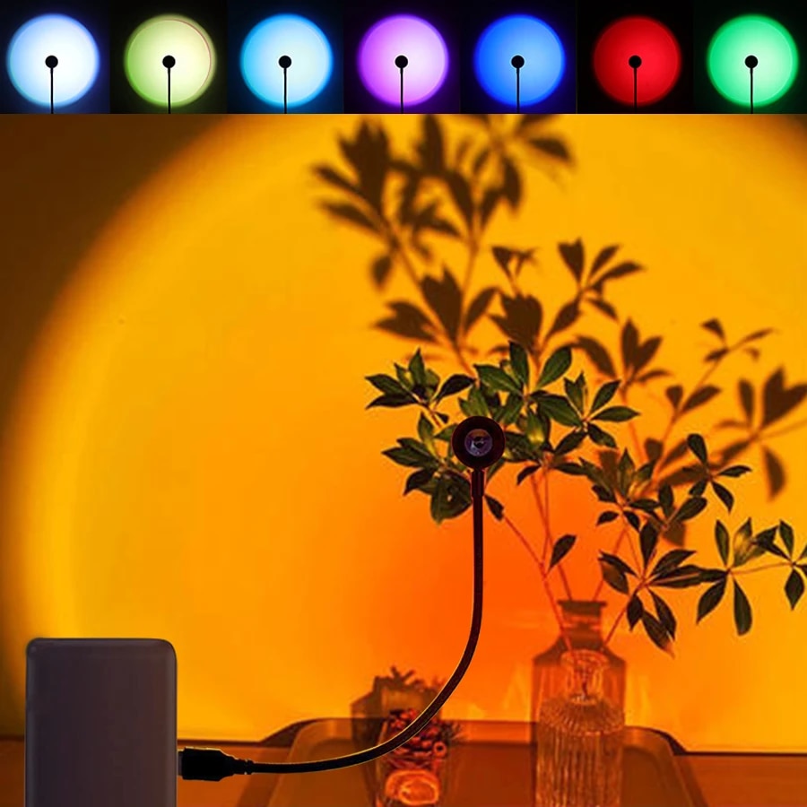 MeeToo USB Sunset Mood Lamp Le - Sunset Lamp Projection ulasan dan harga