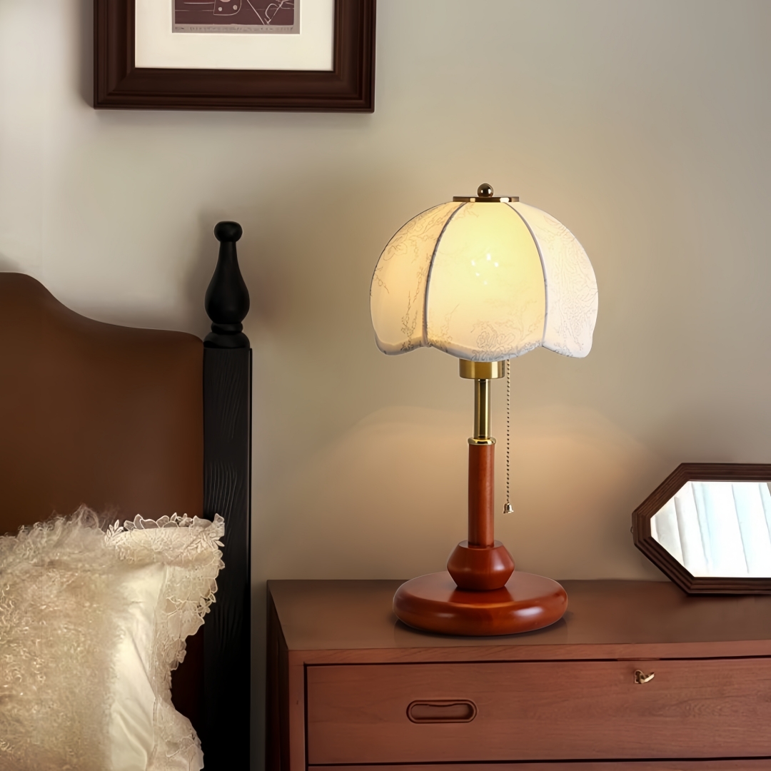 Vintage Scalloped Dome Table L - Lighting Decor Room ulasan dan harga