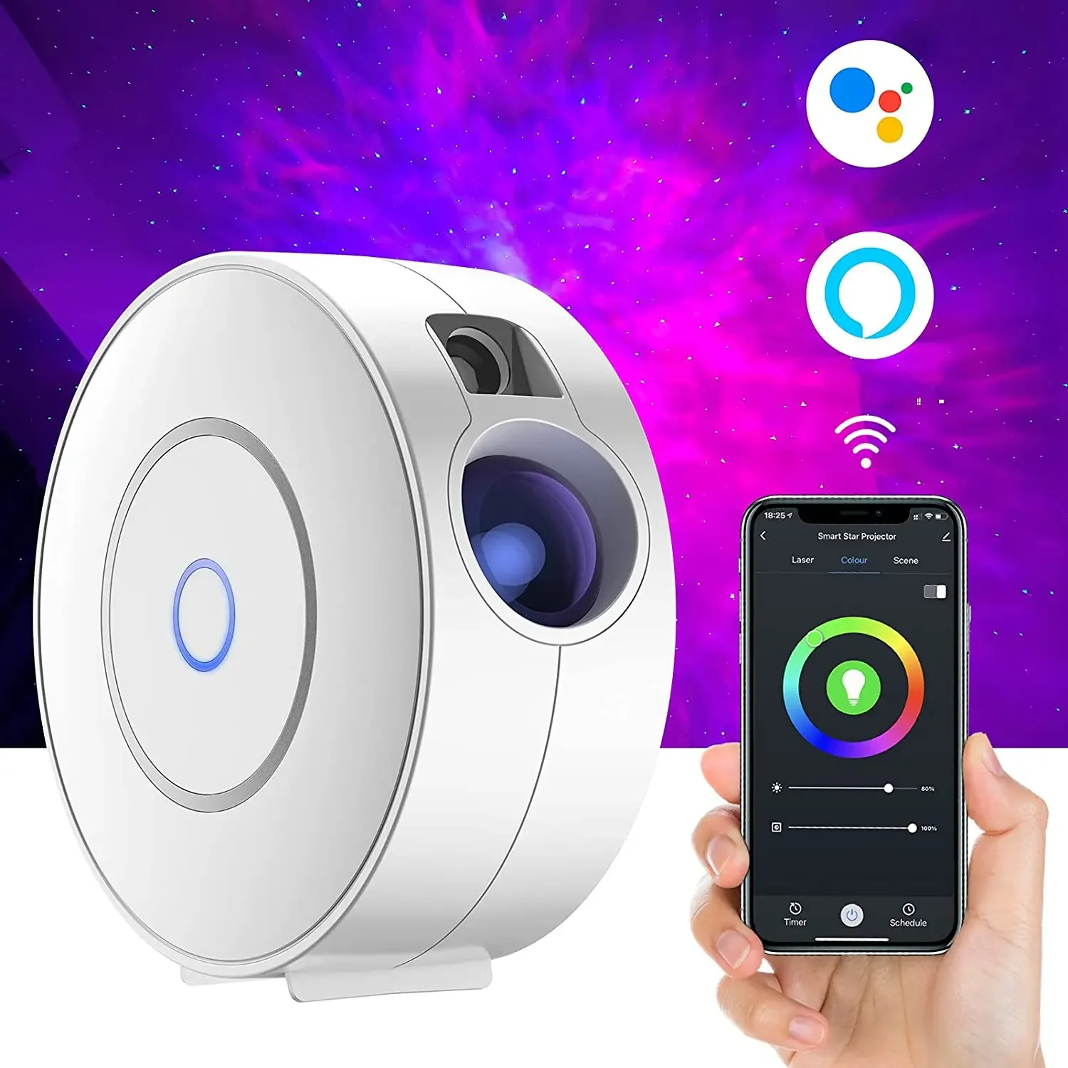 Tuya WiFi Intelligent Aurora G - Sunset Lamp Projection ulasan dan harga