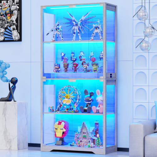 Display Cabinet with Glass Doo - Lighting & Home Decor Studio ulasan dan harga