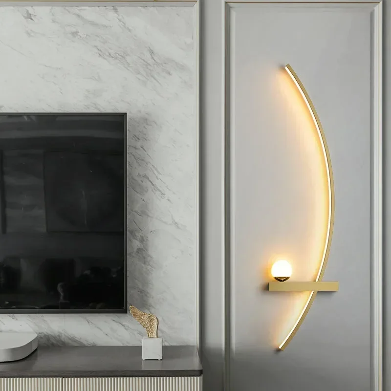 Nordic LED Wall Lamp Stripes W - Home Decor Lighting Manufacturer ulasan dan harga
