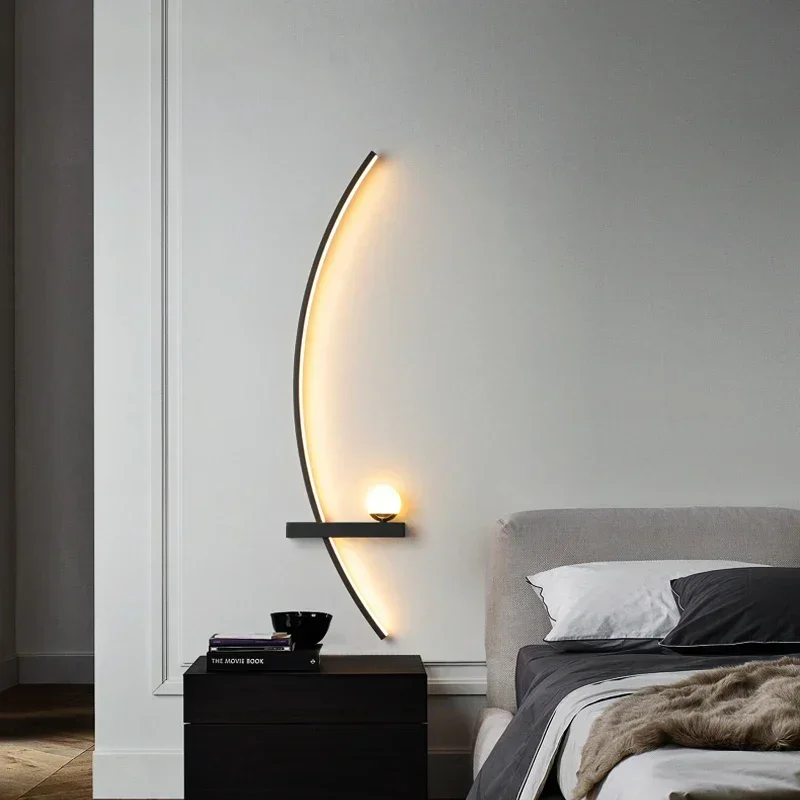 Nordic LED Wall Lamp Stripes W - Home Decor Lighting Manufacturer ulasan dan harga