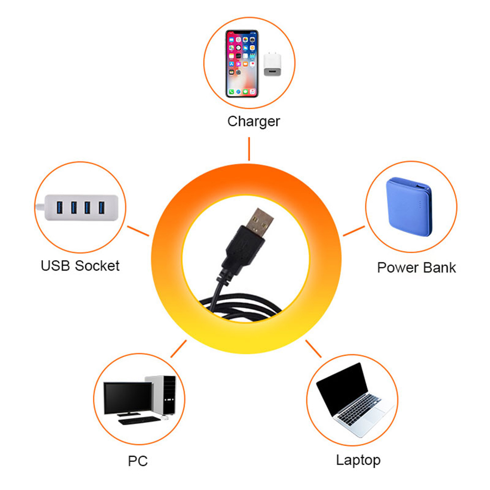 1x USB Sunset Lamp LED Rainbow - Sunset Lamp Projection ulasan dan harga