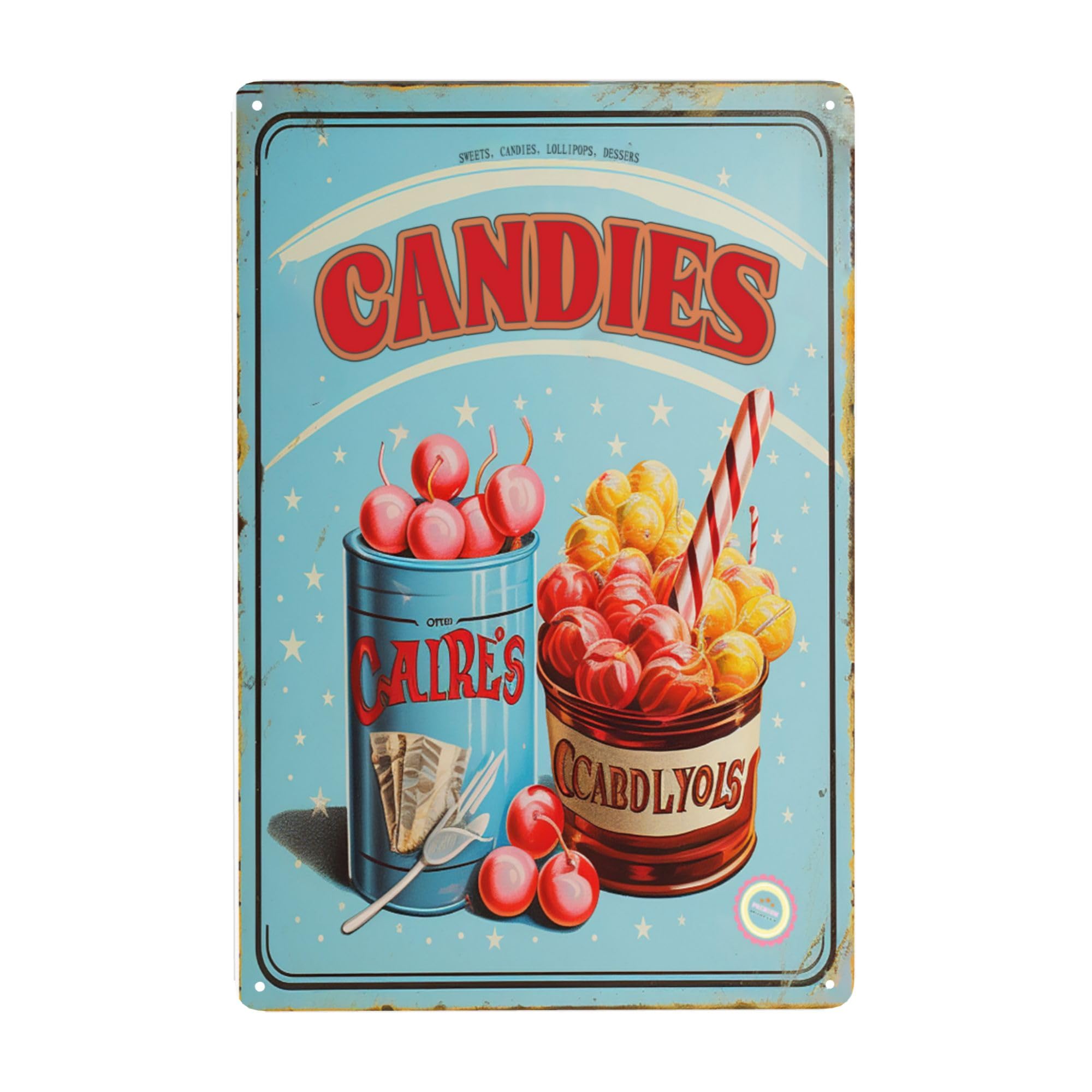 Decor ;; Candies Tin Signs,Lig - Restaurant Lighting Decoration ulasan dan harga