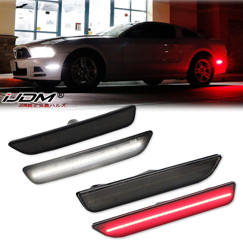 2pcs Car Front Rear Bumper Sid - Orange Lighting Decor ulasan dan harga