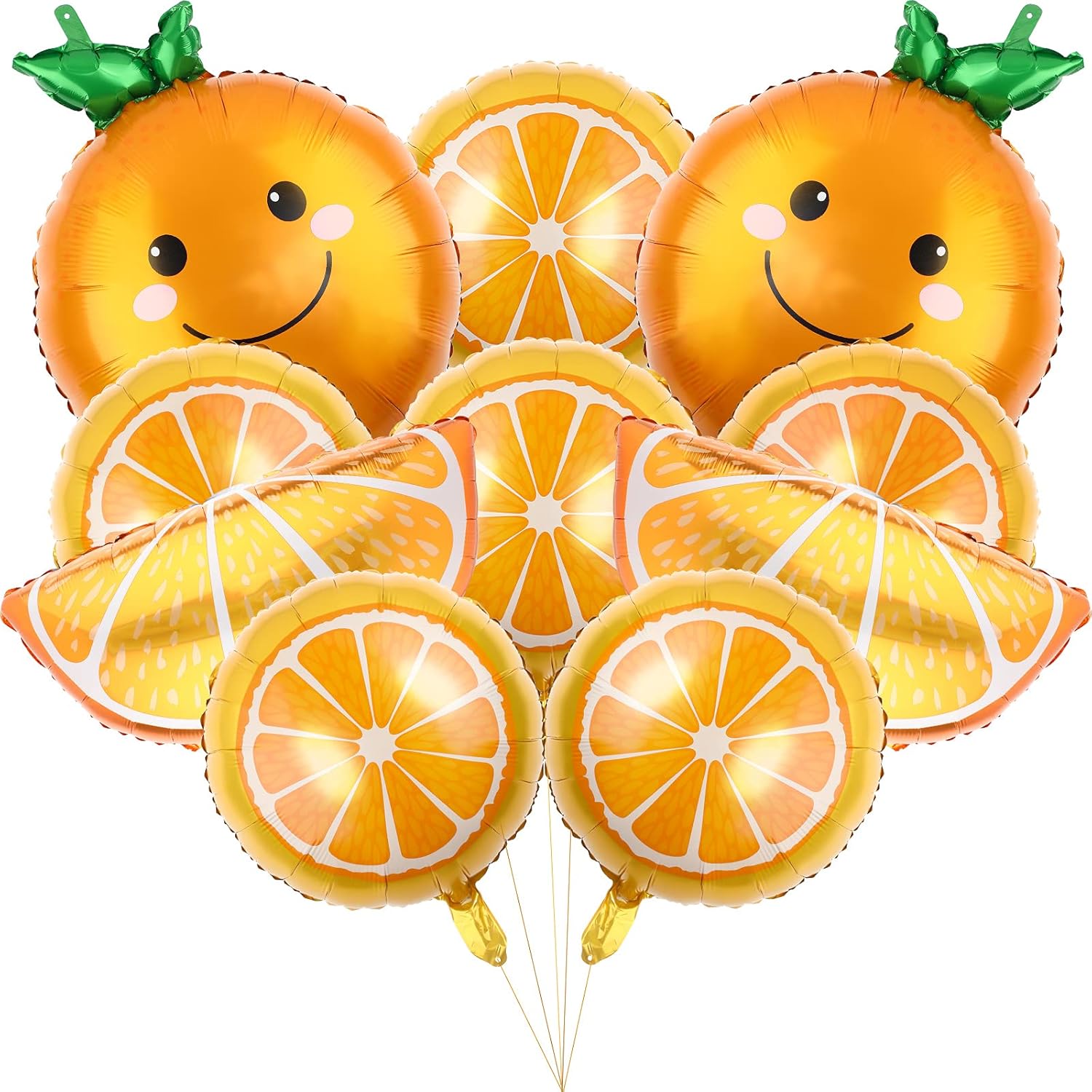 10Pcs Orange Slice Fruit Ballo - Orange Lighting Decor ulasan dan harga