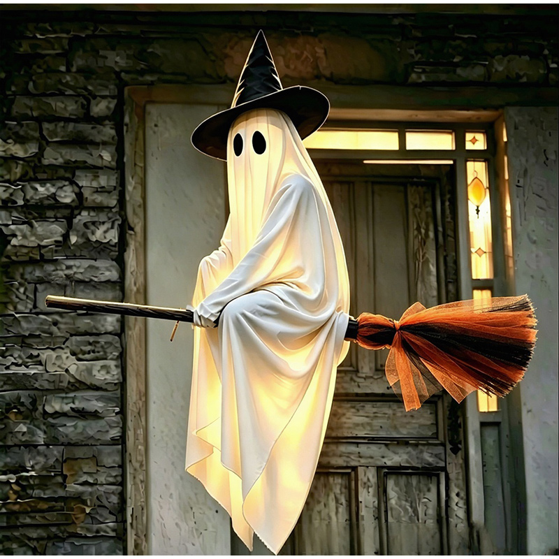 Halloween Flying Brooms And Gh - Lighting Decor For House ulasan dan harga