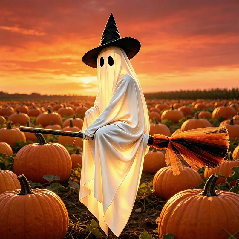 Halloween Flying Brooms And Gh - Lighting Decor For House ulasan dan harga
