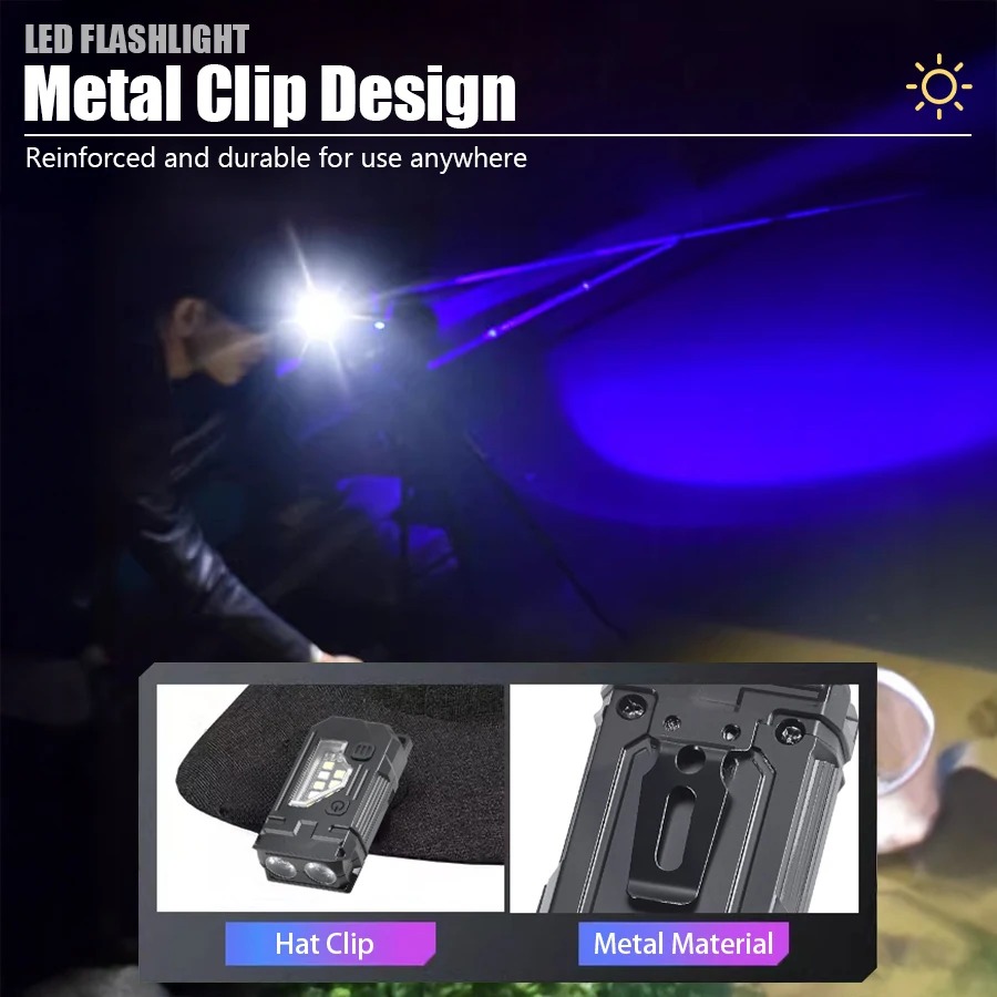 Mini Keychain EDC Flashlight - - Orange Lighting Decor ulasan dan harga