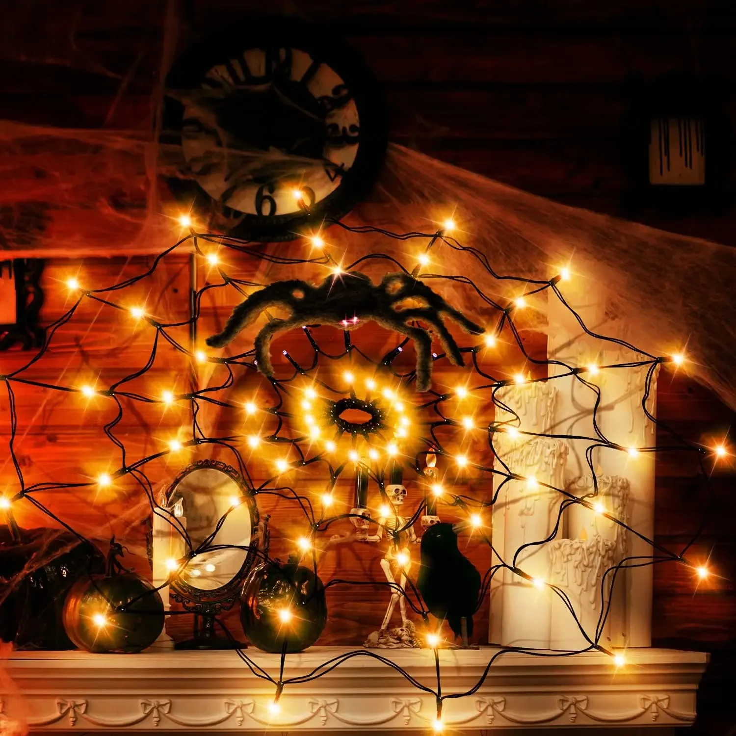 Halloween LED String Light Spi - Lighting Decor For House ulasan dan harga