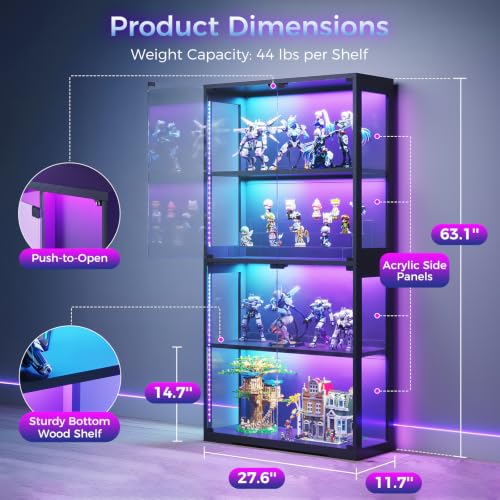 Display Case with Glass Doors  - Lighting & Home Decor Studio ulasan dan harga