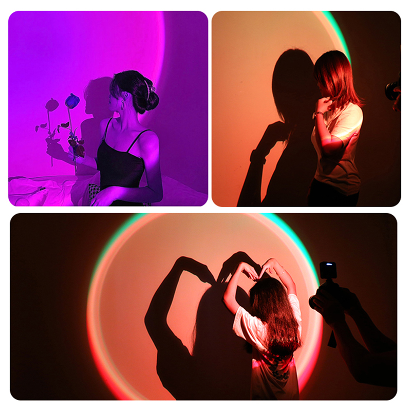 RGB Sunset Lamp Video Light LE - Sunset Lamp Projection ulasan dan harga