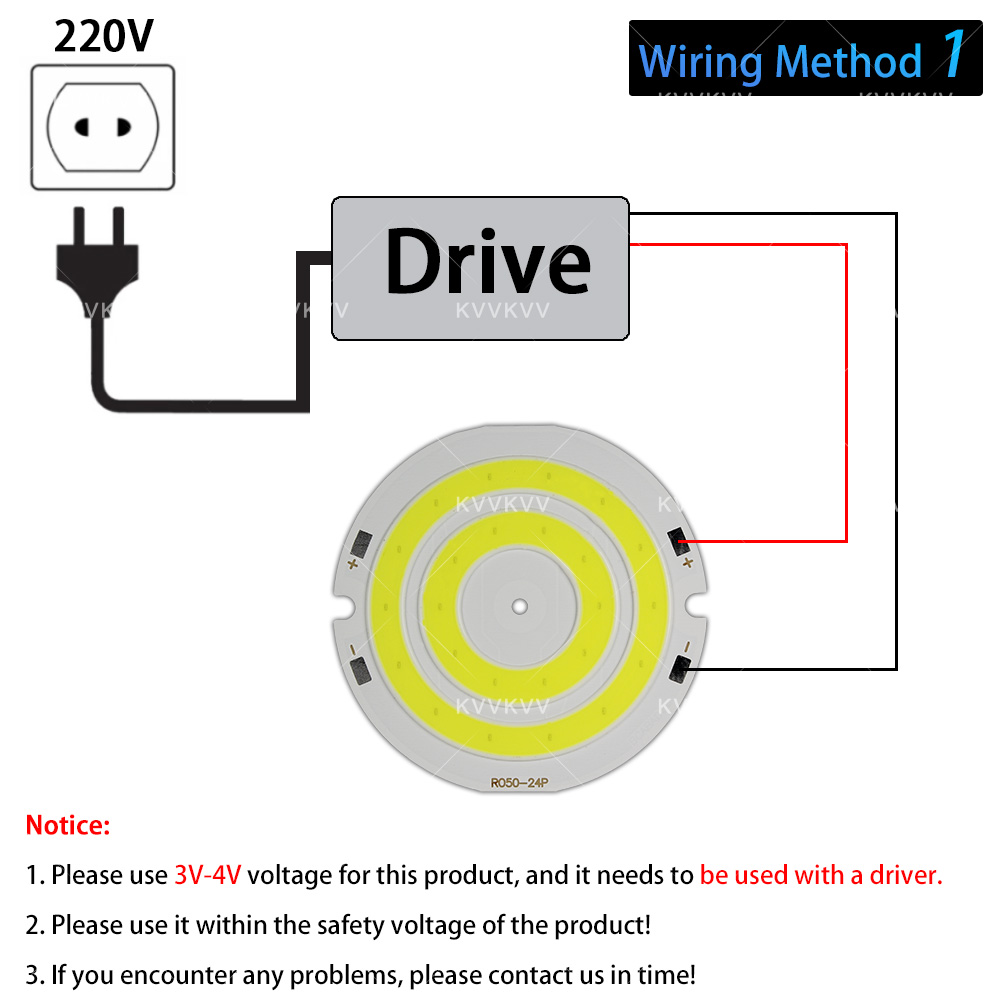 3V 4V Round COB LED Lamp Parts - Lighting Decor For House ulasan dan harga