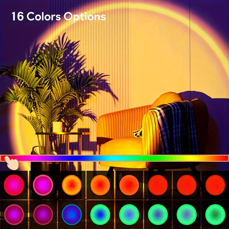 1pc Vibrant Sunset Projection  - Sunset Lamp Projection ulasan dan harga