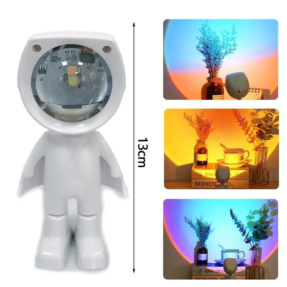Astronaut Robot Rainbow Projec - Sunset Lamp Projection ulasan dan harga