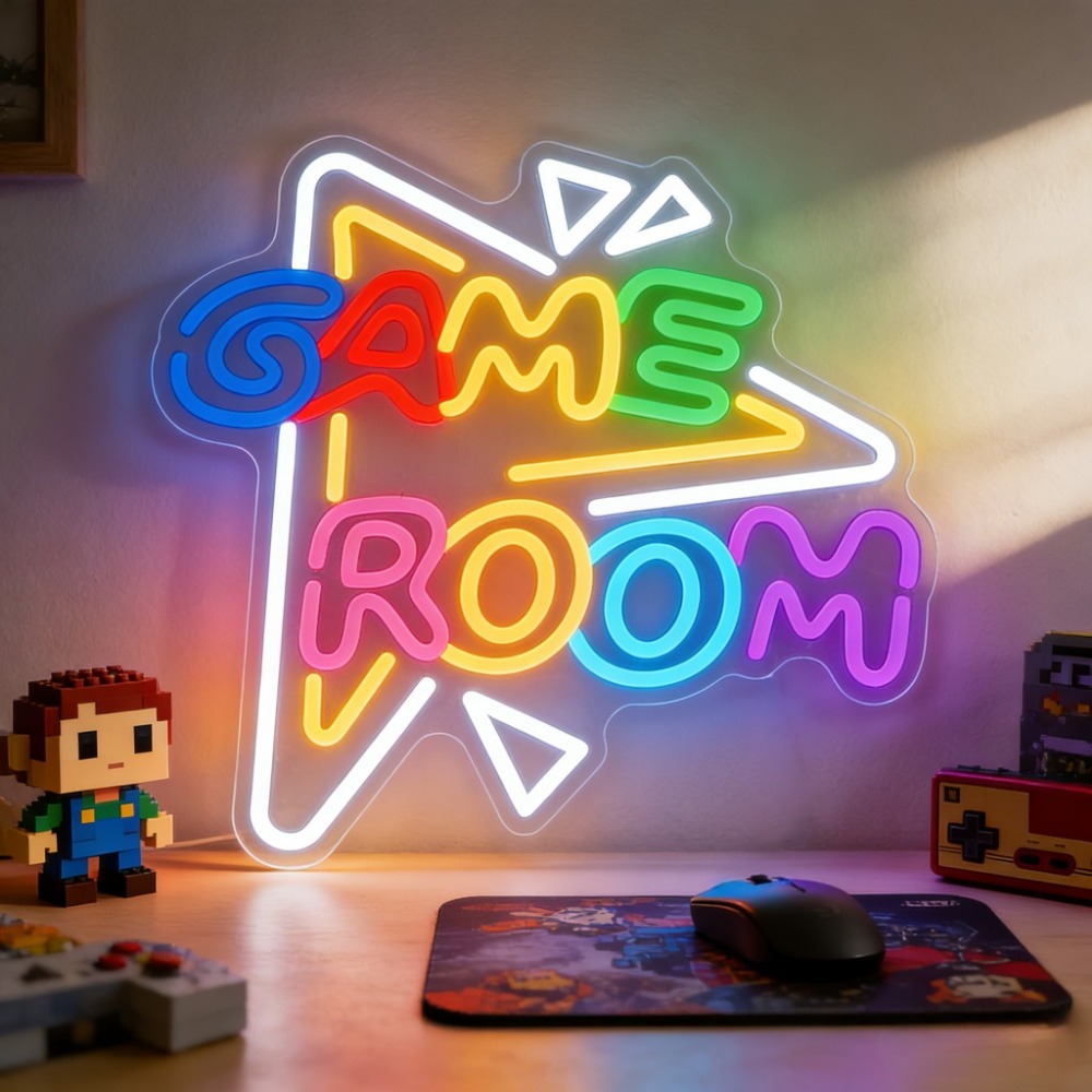 GAME ROOM LED Neon Sign Dimmab - Bedroom Lighting Decor Ideas ulasan dan harga