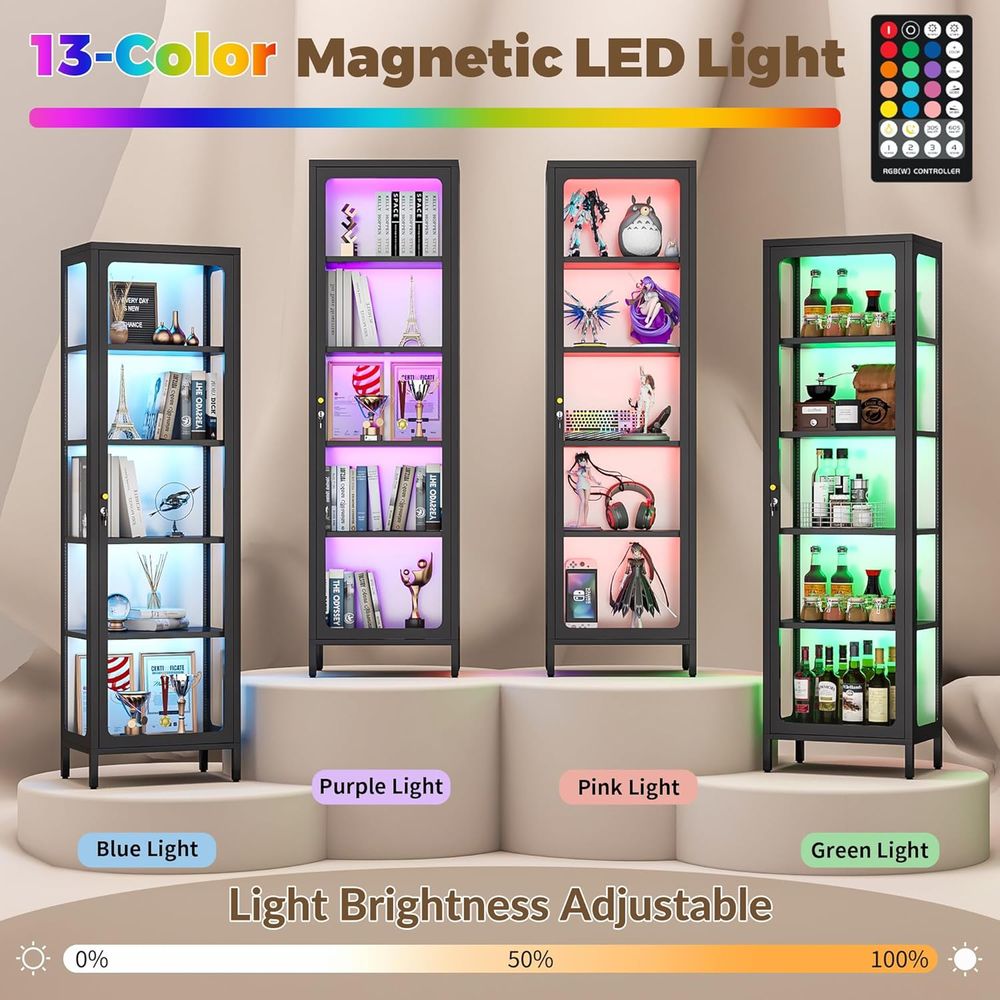 69 Glass Display Cabinet with  - Lighting & Home Decor Studio ulasan dan harga