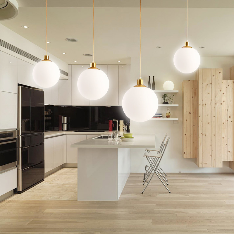 Glass ball chandelier restaura - Restaurant Lighting Decoration ulasan dan harga