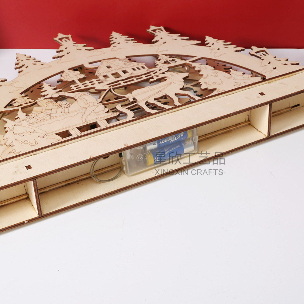 Cross-Border Wooden Crafts LED - Lighting Decor Woodbridge ulasan dan harga