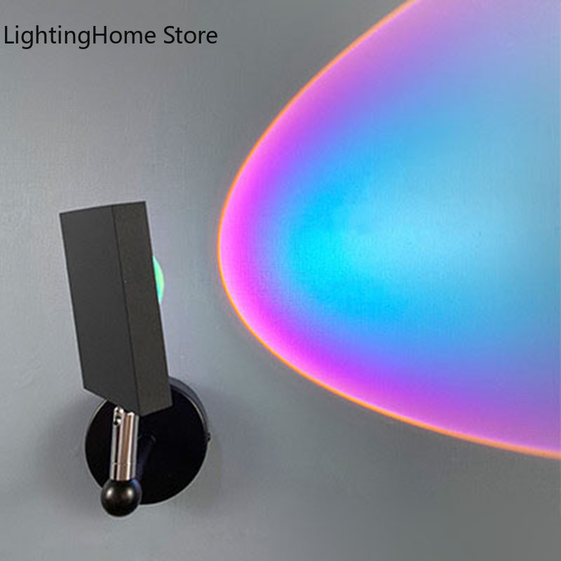 Sunset Rainbow Projection Wall - Sunset Lamp Projection ulasan dan harga