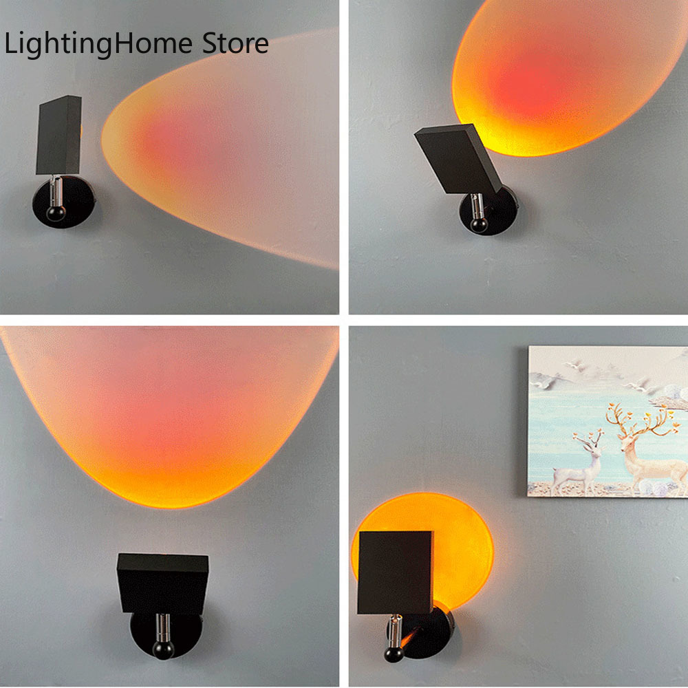 Sunset Rainbow Projection Wall - Sunset Lamp Projection ulasan dan harga