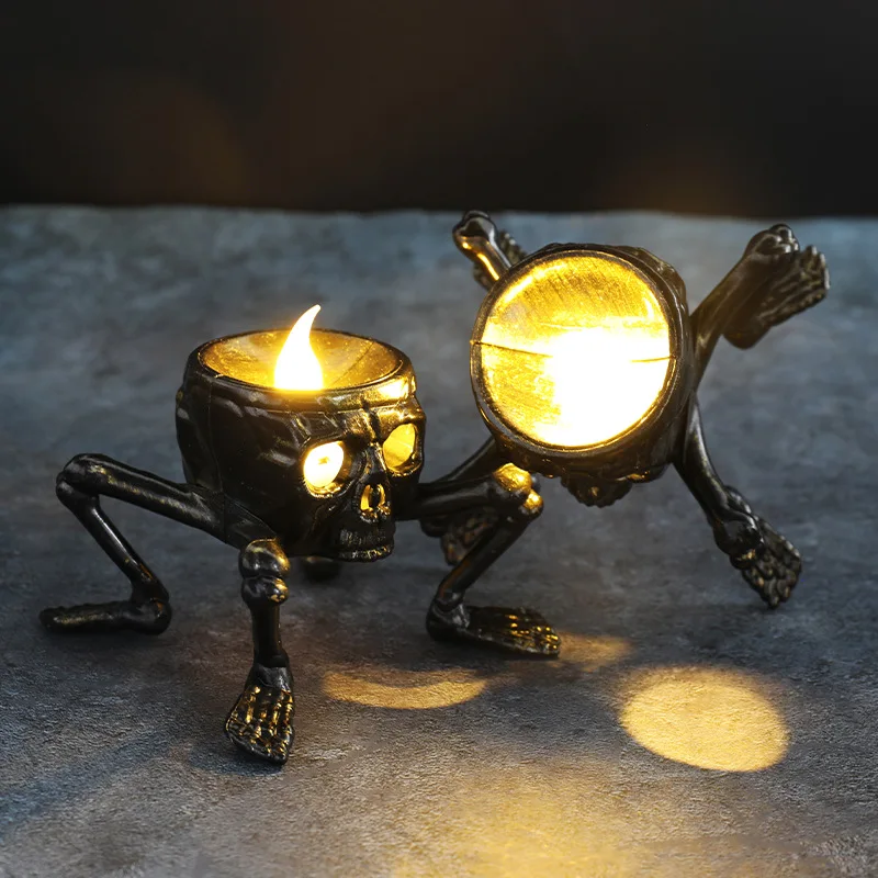 Halloween Break The Arm Skull  - Orange Lighting Decor ulasan dan harga