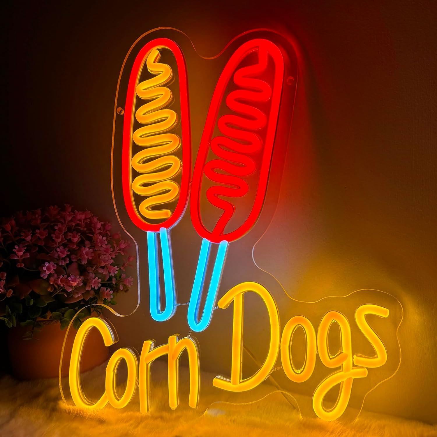 Corn Dog Neon Sign Snack USB D - Lighting Decor For Wedding ulasan dan harga