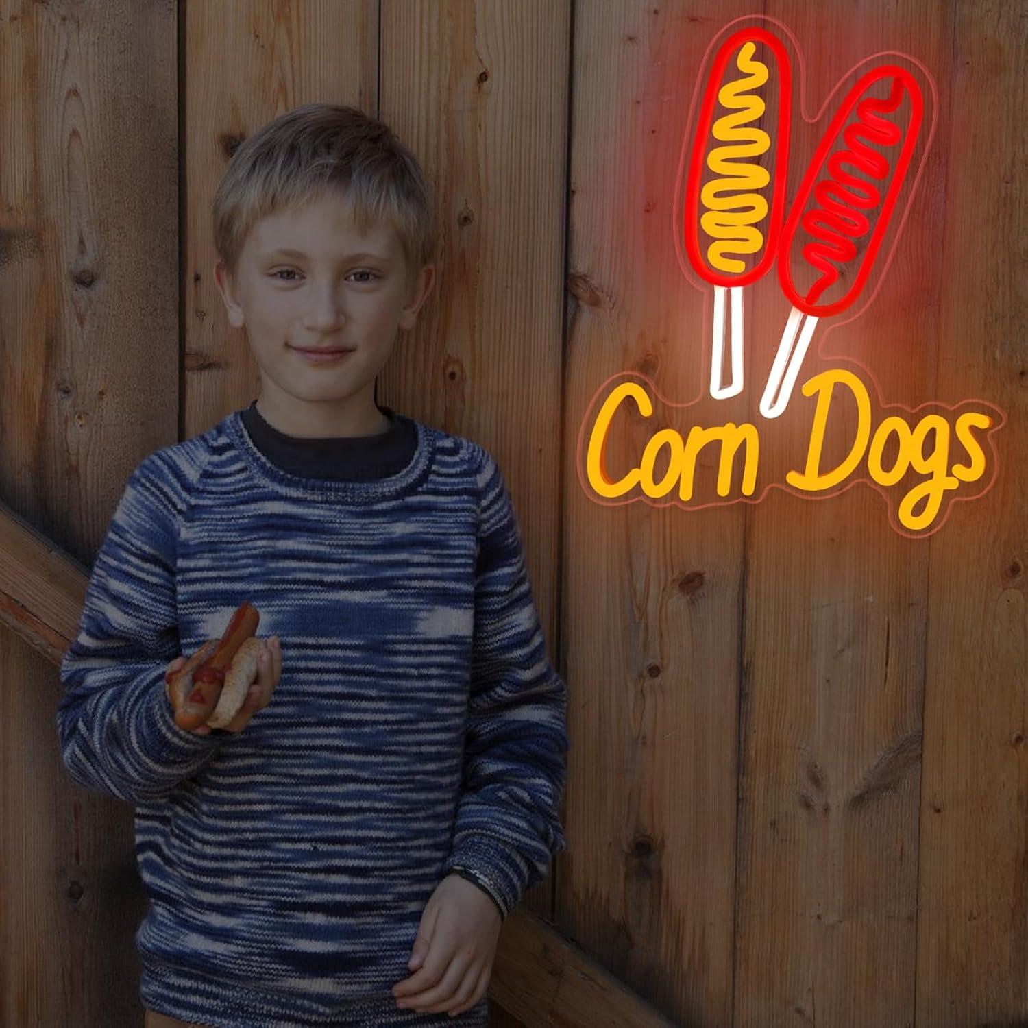 Corn Dog Neon Sign Snack USB D - Lighting Decor For Wedding ulasan dan harga