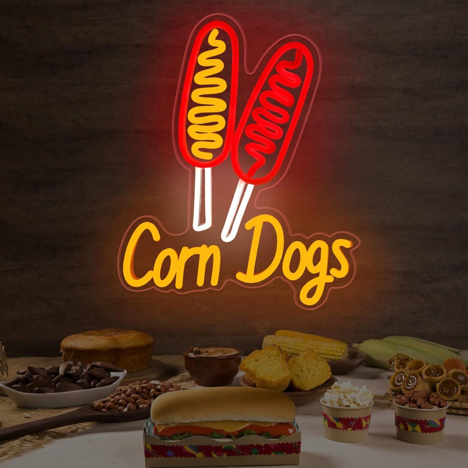 Corn Dog Neon Sign Snack USB D - Lighting Decor For Wedding ulasan dan harga