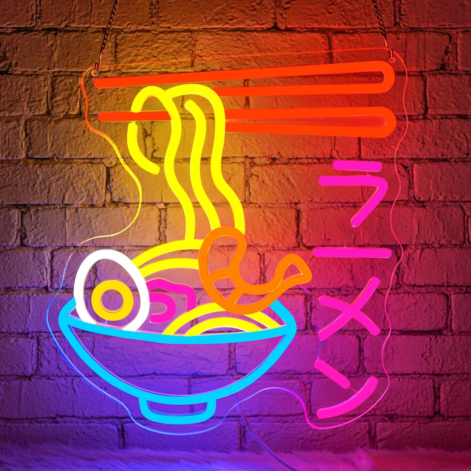 Ramen Neon Sign Japanese Noodl - Lighting Decor Room ulasan dan harga